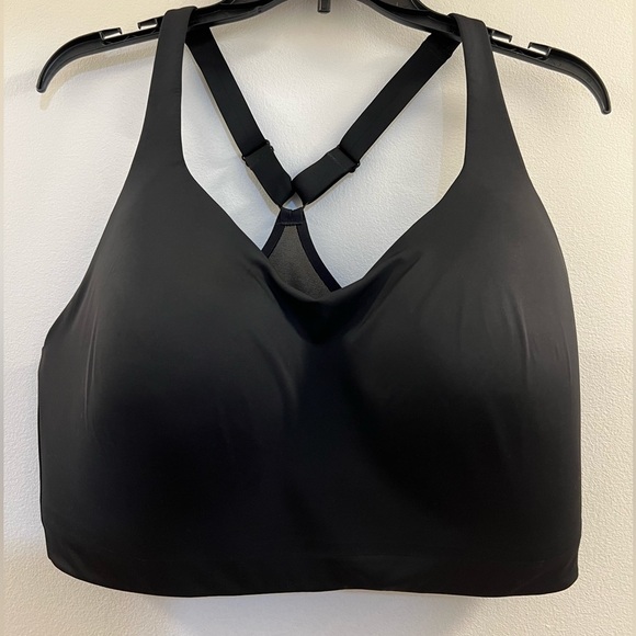 Athleta Advance High Impact Sports Bra Gym Running Basic Workout Black W2. - Picture 9 of 15